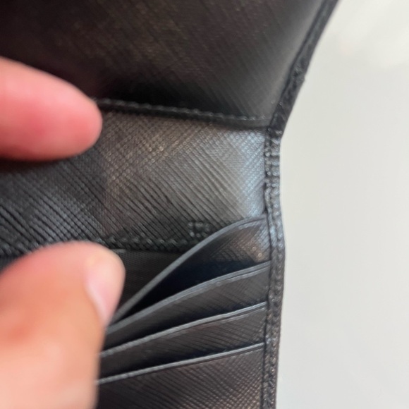 PRADA BLACK SAFFIANO LEATHER WALLET - Picture 8 of 12